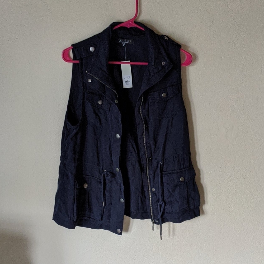 Navy blue vest